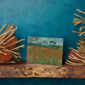 ポピー・フィールドbyヴィンセント・ヴァン・ゴッホファインアート フォトプラーク (側面)