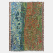 ポピー・フィールドbyヴィンセント・ヴァン・ゴッホ スローブランケット (正面縦)