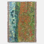 ポピー・フィールドbyヴィンセント・ヴァン・ゴッホ スローブランケット (正面縦)