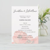 ポピー フラワー 結婚式 プログラム L2 (スタンド正面)