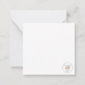 ポピー – フローラスクエアノートカード ノートカード (裏面)