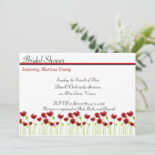 ポピー ブライダルシャワー 招待状 (スタンド正面)