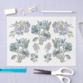 ポピー&プオーニー – デコページティッシュペーパー 薄葉紙 (クラフト)