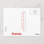 ポピー ポストカード (裏面)