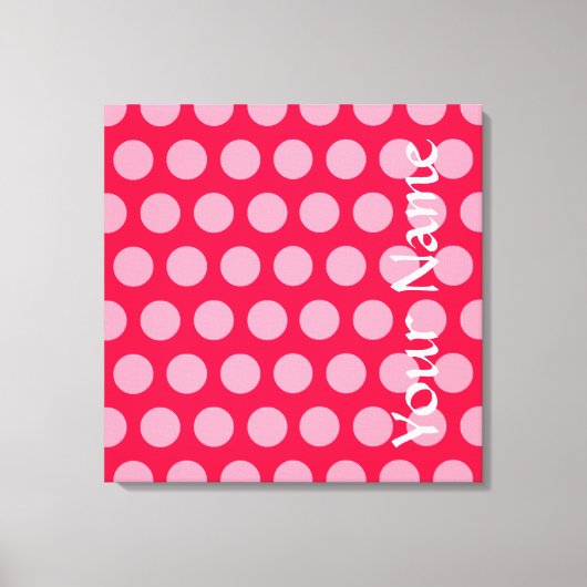 ポピー・モロッコムードドット キャンバスプリント (正面)