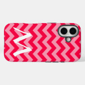 ポピー・モロッコムードモノグラム付きシェブロン Case-Mate iPhoneケース (裏面 (横))