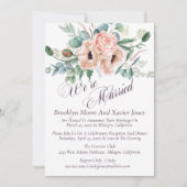 ポピー ラディアンス 私たちは結婚しました 結婚発表 招待状 (正面)