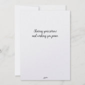 ポピー・ラブフラット同情心カード サンキューカード (裏面)