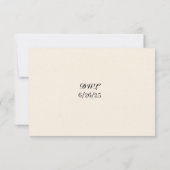 ポピー・リヴェリー RSVP カード (裏面)