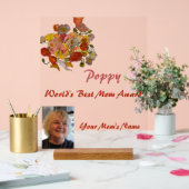 ポピー・ワールド最高ののマム賞 アクリルサイン (ウェディング)