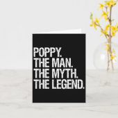ポピー  男  神話  伝説 面白い 父の日のギフト カード (黄色い花)