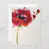 ポピー(白) ポストカード (正面/裏面)