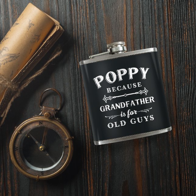 ポピー |祖父おもしろいは年老いた人のための フラスク