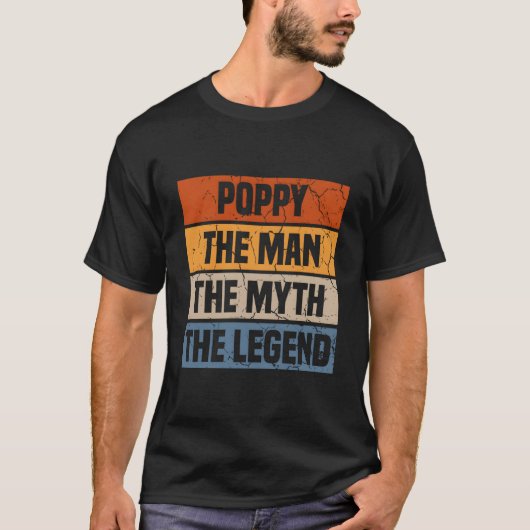 ポピー 神話 伝説 祖父 父の日 Tシャツ (正面)