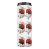 ポピー：繊細で水鮮やか色の花 タンブラー (裏面)