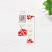 ポピー 花の写真 追悼 ブックマーク (デスク)