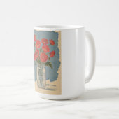 ポピー 花 コーヒーマグカップ (正面右)