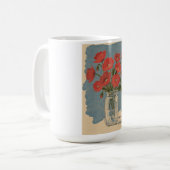 ポピー 花 コーヒーマグカップ (正面左)