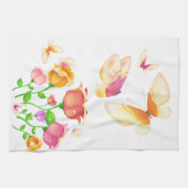 ポピー&蝶アメリカのMoJoキッチンタオル キッチンタオル (横)