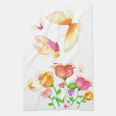 ポピー&蝶アメリカのMoJoキッチンタオル キッチンタオル (縦)