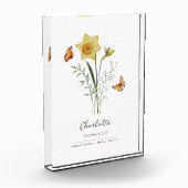 ポピー 誕生月の花 フォトブロック (左)