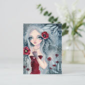 ポピー、霧から – はがき (スタンド正面)