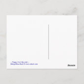 ポピー、霧から – はがき (裏面)