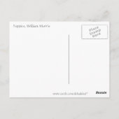 ポピーbyウィリアム・モリス ポストカード (裏面)