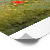 ポピーbyクロードモネ ポスター (角)