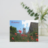 ポピーinプロヴァンス葉書 ポストカード (スタンド正面)