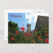 ポピーinプロヴァンス葉書 ポストカード (正面/裏面)