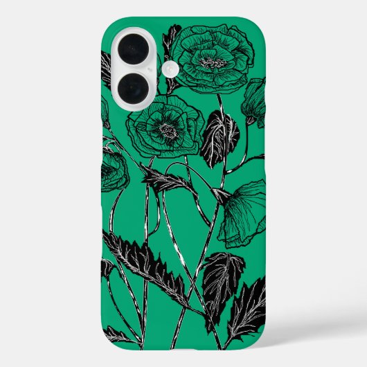 ポピーiPhoneケース – 色を選択 Case-Mate iPhoneケース (裏面)