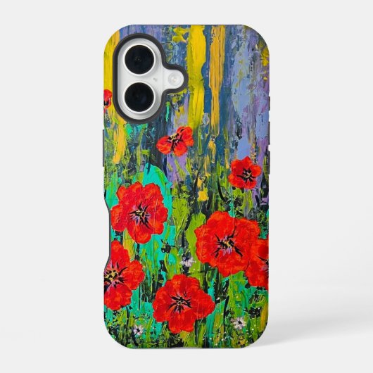 ポピーiPhoneケース iPhone 16ケース (裏面)
