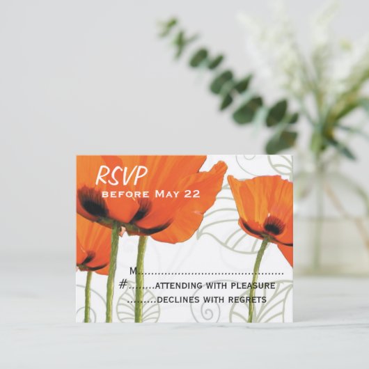 ポピーRSVP 出欠カード (スタンド正面)