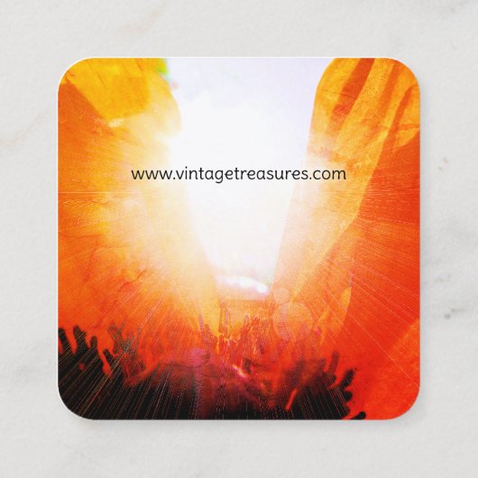 ポピーSun Ray スクエア名刺 (裏面)