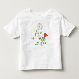 ポピーTシャツ幼児用名前をカスタムする トドラーTシャツ