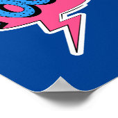 ポフ!アーお洒落トポップ・アートの漫画バースト ポスター (角)