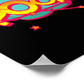 ポフ!アーよくはしゃぐトポップ・アートの漫画サプライズ ポスター (角)