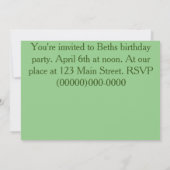 ポフ 招待状 (裏面)