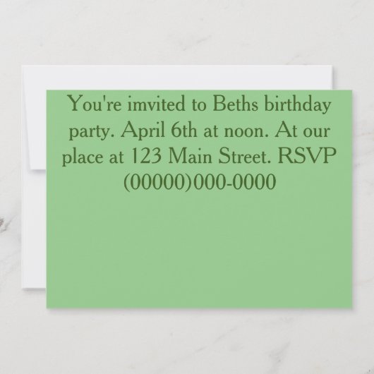 ポフ 招待状 (裏面)