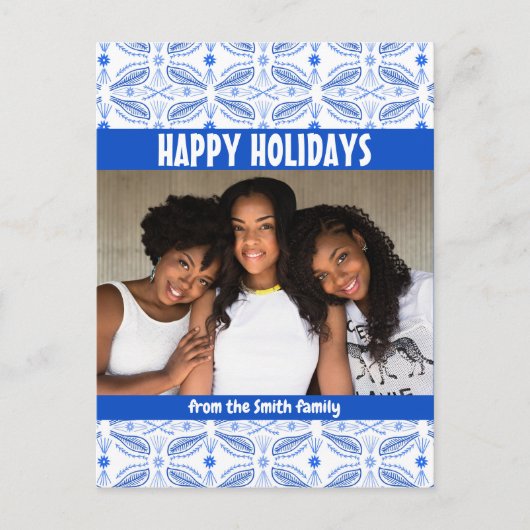 ポブラノスタイルパターカスタムンPHOTO Holiday ポストカード (正面)
