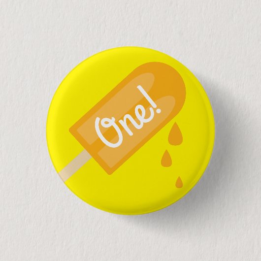 ポプシクルかわいいサマーキッドの誕生日パーティー 缶バッジ (正面)