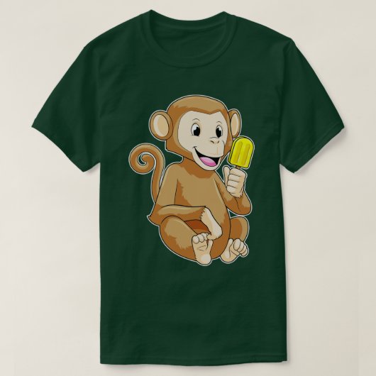 ポプシクルで猿 Tシャツ (デザイン正面)