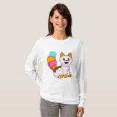 ポプシクルのある猫 Tシャツ (正面フル)