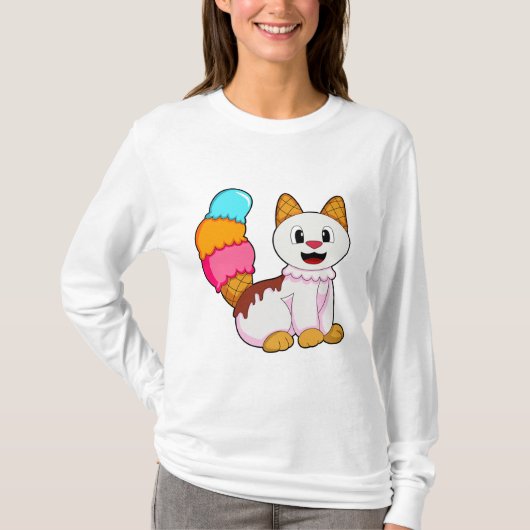 ポプシクルのある猫 Tシャツ (正面)