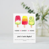 ポプシクルを移動した住所の変更 案内ポストカード (スタンド正面)