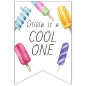 ポプシクルアイスクリーム子供の誕生日 バンティングフラッグ (第2の旗)