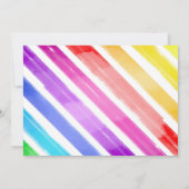 ポプシクルアイスポップ・アートのクリームオン誕生日 招待状 (裏面)