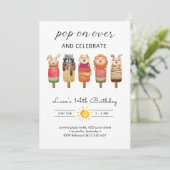 ポプシクルアニマルズ誕生日 招待状 (スタンド正面)