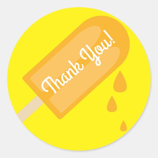 ポプシクルキッズバースデーパーティー ラウンドシール (正面)